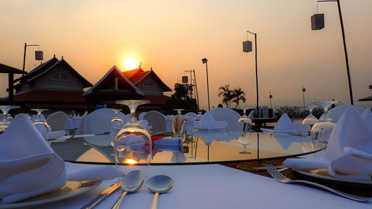 Luang Prabang View Hotel Dinner Sunset