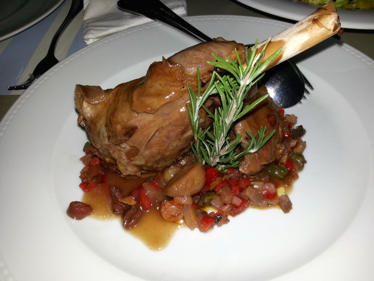 Things to do in Athens for Foodies: Kuzina Restaurant Lamb Shank