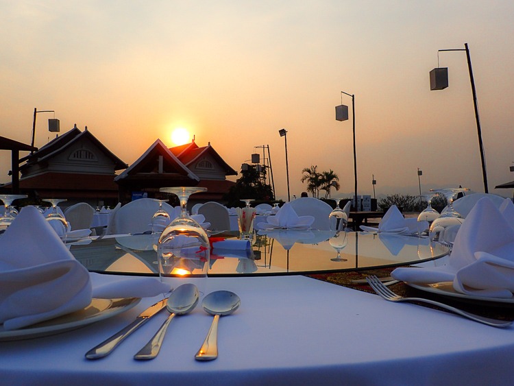 Luang Prabang View Hotel Dinner Sunset