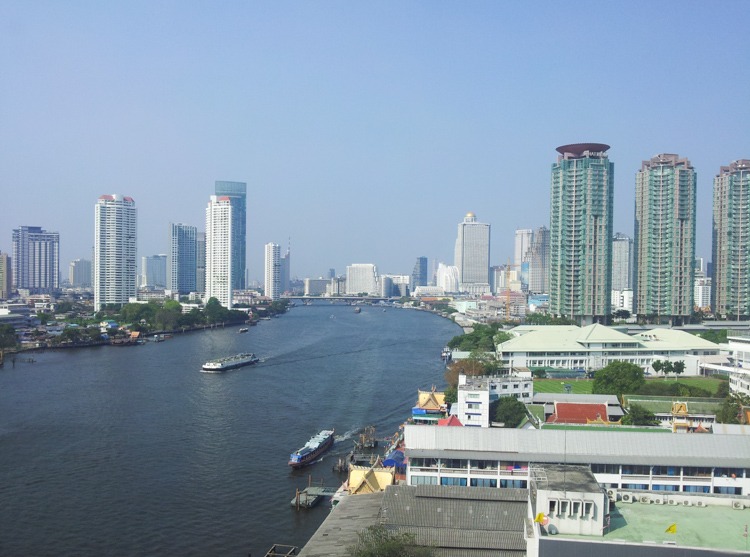 Riverside Hotel Bangkok Chao Phraya View from the Executive Suite