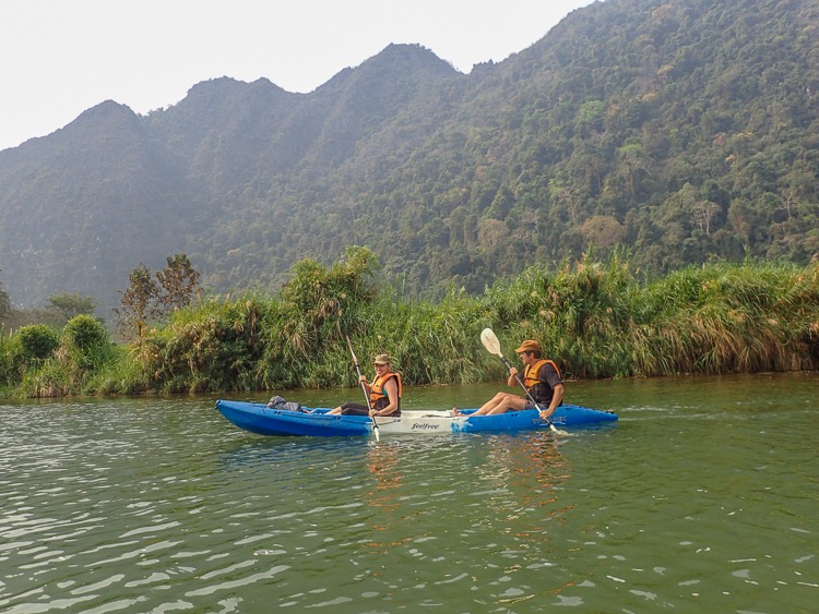 Kayaking on Nam Song River