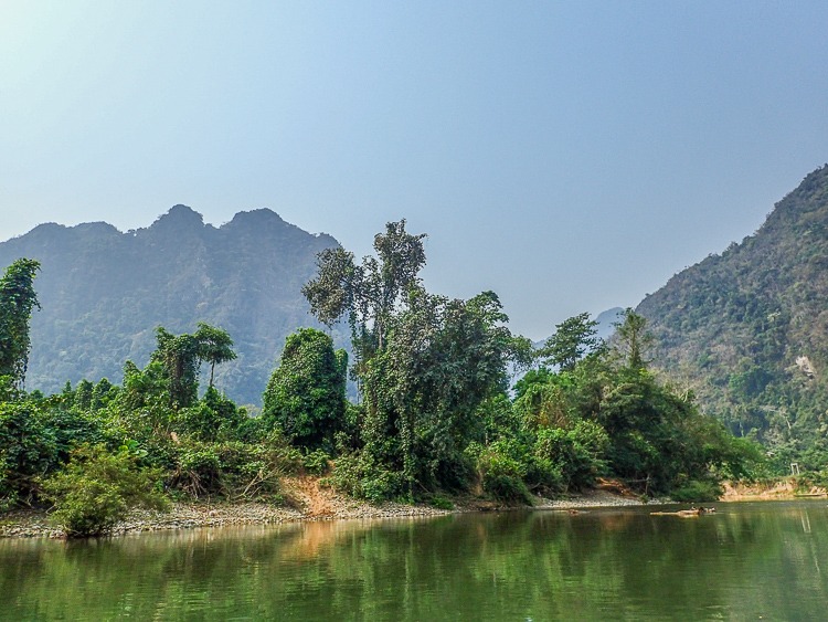 Nam Song River in Laos