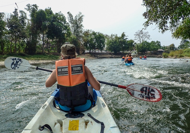 River Kayaking in Laos