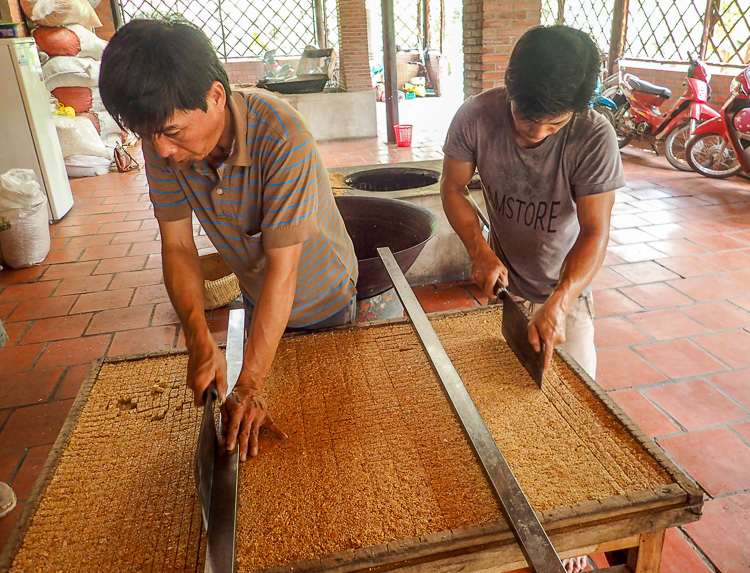 Süßigkeiten-Fabrik im Mekong Delta
