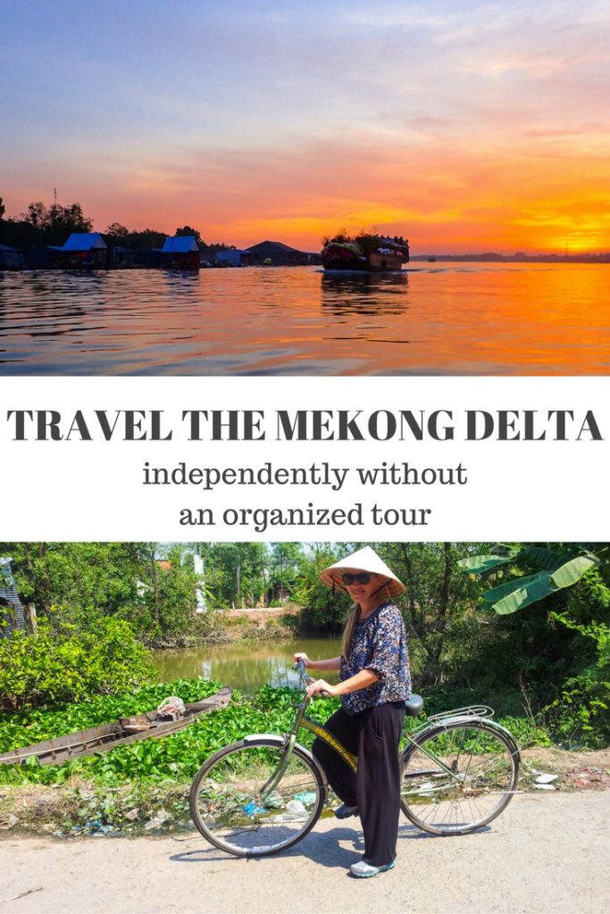 How to Travel the Mekong Delta on your own. Click to find out how to experience this gorgeous place without an organized tour!
